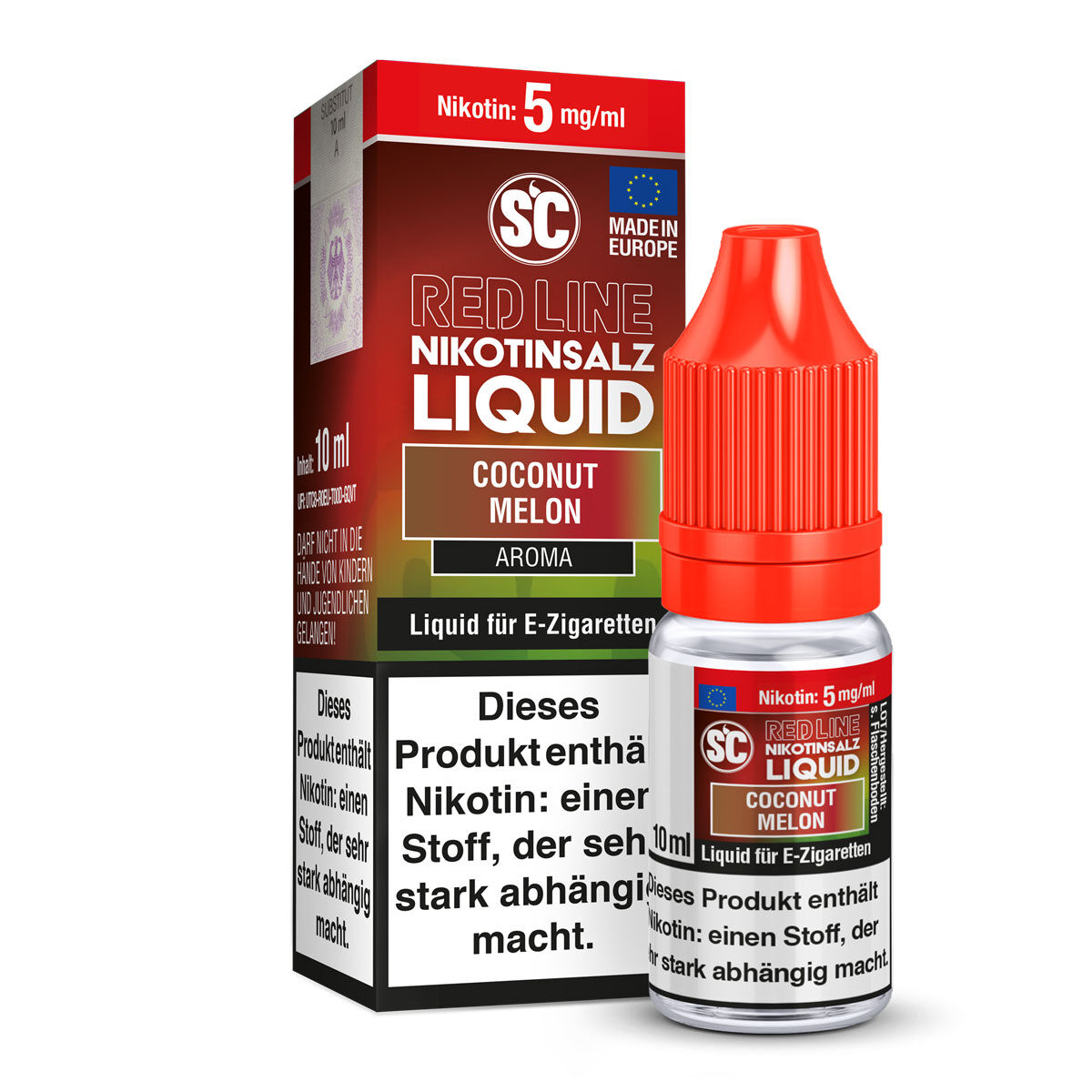 Red Line Coconut Melon SC Nikotinsalz-Liquid 10 ml – 5 mg/ml
