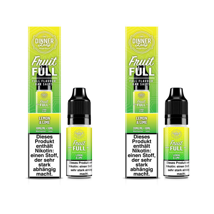 *ABVERKAUF* Liquid Nikotinsalz Fruit Full - Lemon & Lime Dinner Lady 10ml