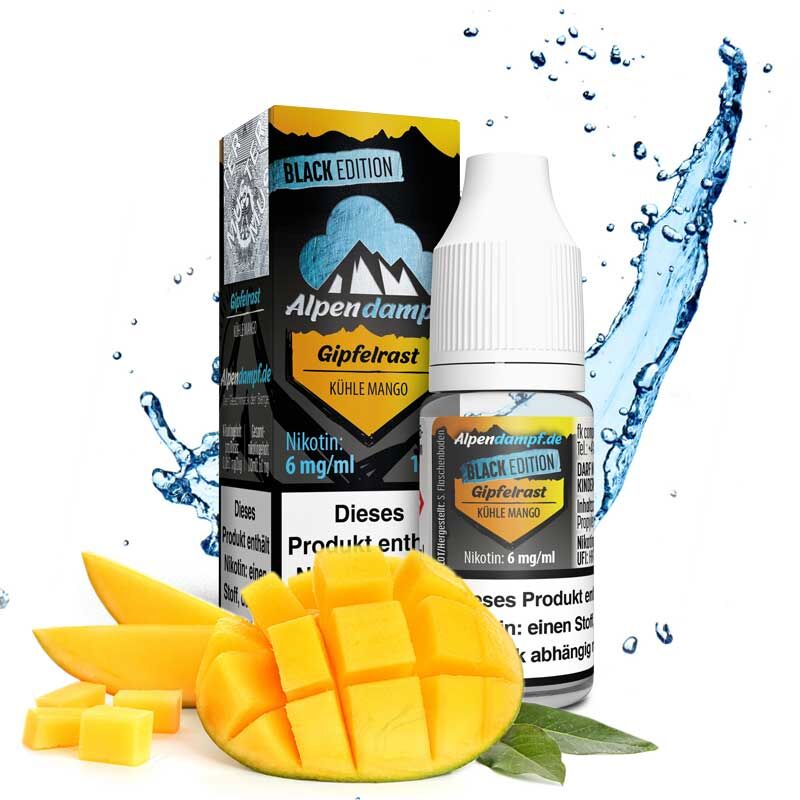 Liquid Black Edition Gipfelrast Alpendampf 10ml 06 mg/ml (mittel)