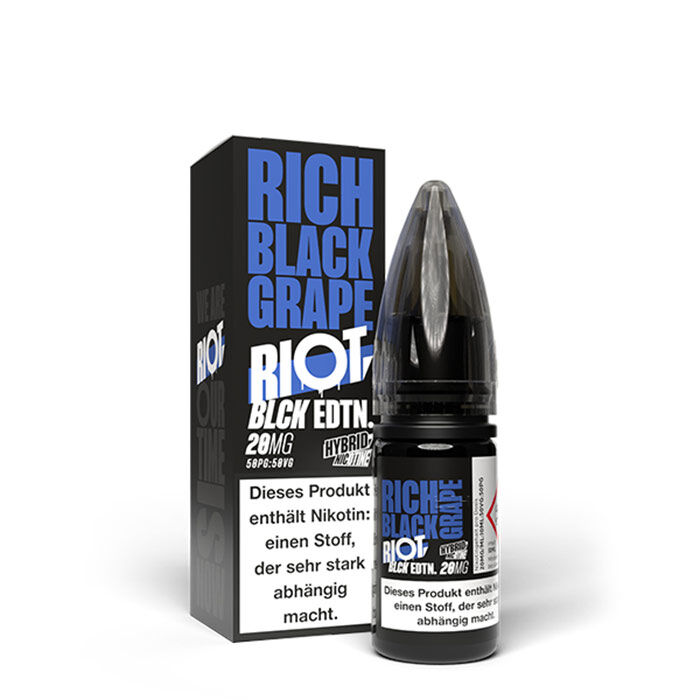 Liquid Nikotinsalz Black Edition Rich Black Grape Riot Squad 10ml 5mg/ml