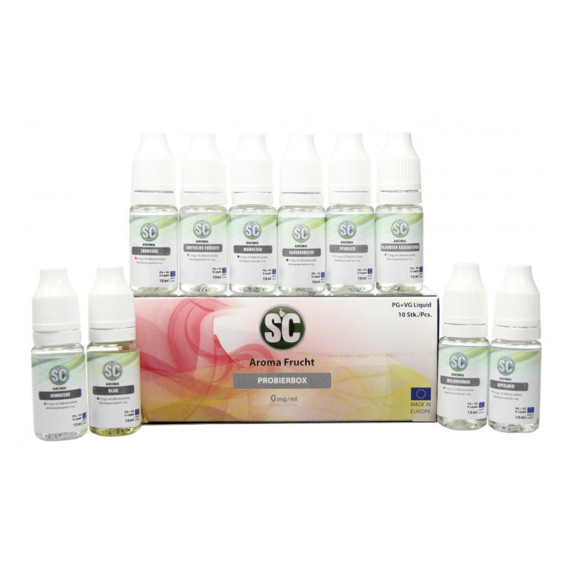 Liquid Probierbox - Frucht SC 10x10ml für E-Zigarette