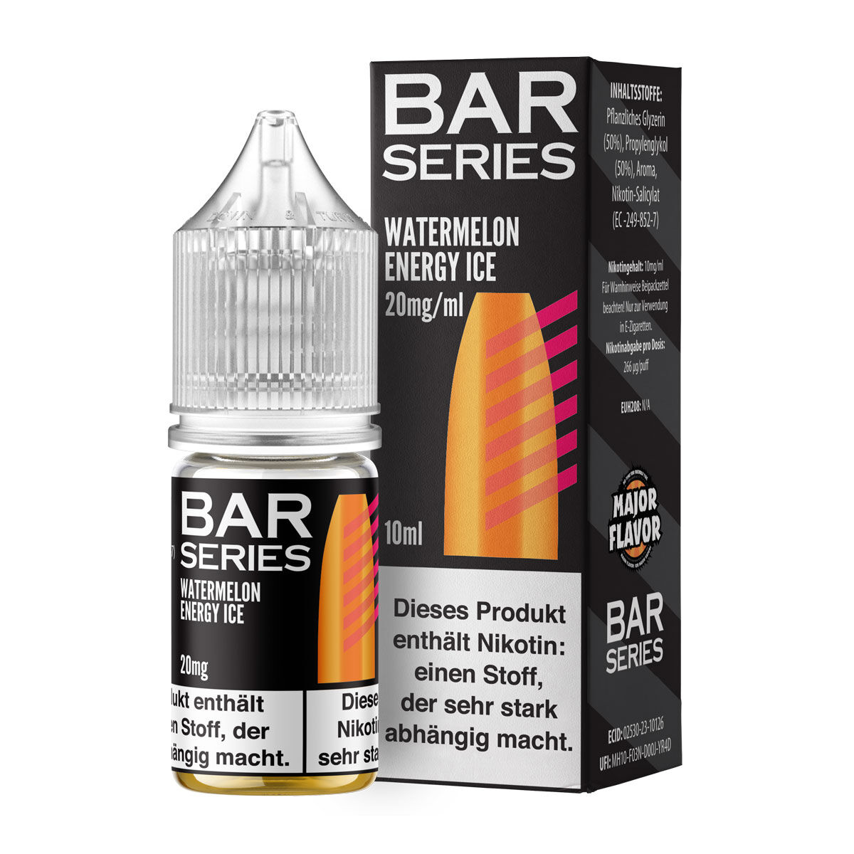Liquid Nikotinsalz Bar Series - Watermelon X Energy Ice 10ml 20mgl/ml (stark)