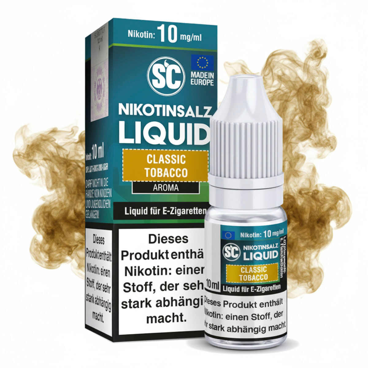 SC Nikotinsalz Liquid Classic Tobacco (Gold) 10 mg/ml, 10 ml